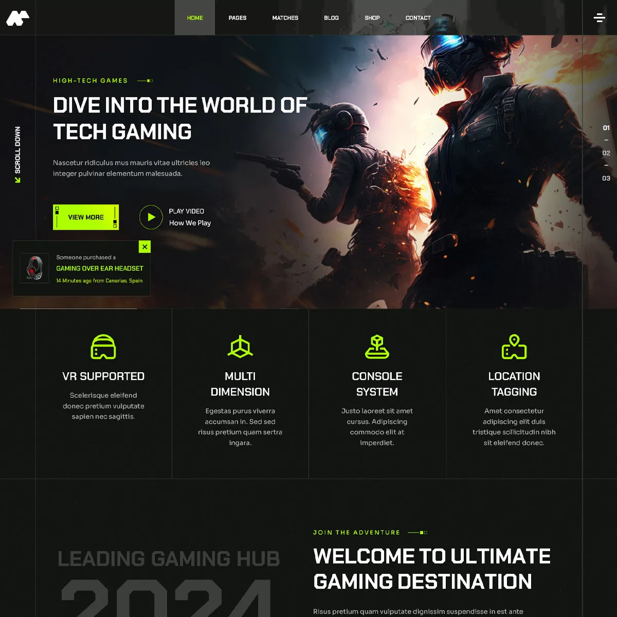 Contoh Tampilan Layout dari Jasa Pembuatan Website Maknative Kategori Portal Berita dan Gaming